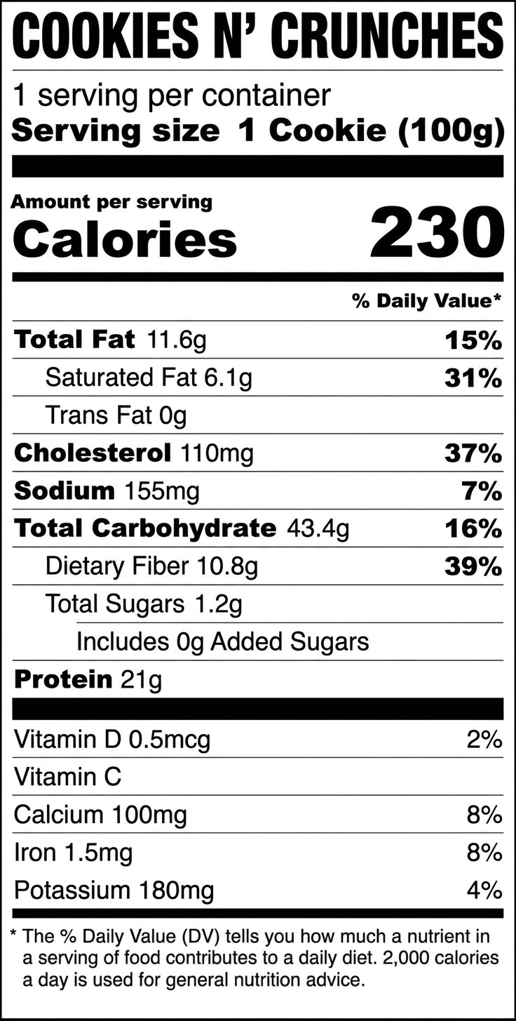 Cookies n' Crunches Protein Cookie (4 Pack)